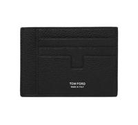 Soft Grain Leather T Line Oversize Card Holder - male - Tom Ford - Wallets & Cardholders - Black - ONE SIZE - Accessories ONE SIZE