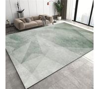 Soft Green Abstract Area Rug 150x200CM | Washable Living Room & Laundry Room Carpet | Kids Room Soft Rug | Minimalist Design for Home Decor