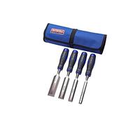 Faithfull Soft Grip Chisel Set in Fabricl Roll (4 Piece)