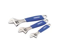 Soft Grip Crescent-Type Adjustable Wrench Set (3 Piece)