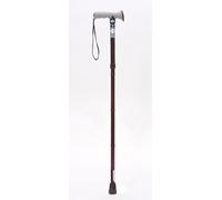 Soft Grip Folding Cane - Red Crackle