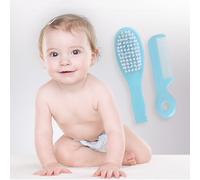 Soft Hair Brush & Comb Set Finest Bristles Baby Hair Brush Infant Body Massage Brush Bathtub Soothing Brush Travel Gear