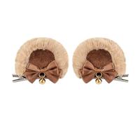 Soft Hairpin Artificial Bear Ear Hair Clip for Halloween and Carnivals Devil Cosplay Headpiece Halloween Party Women’s Cosplay Hairpieces