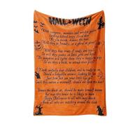 Soft Halloween Blankets Fall Pumpkin Knit Throw Blanket Cozy Soft Lightweight Blanket for Couch Sofa Bed Halloween Tree Decorations New Home Gifts