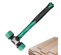 Soft Hammer - 32cm Ergonomic Rubber Hammer, Non-Slip Handle, Rugged, Double-Sided Head, Portable Cast Iron Core, Multi-Purpose Tool | Black Non-Marting