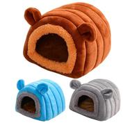 Soft Hamster Bed Chinchilla House - Warm Pet Hamster Nest, Sleeping Cave Bed for Ferrets, Parrots, Hedgehogs, Gerbils, Hamsters