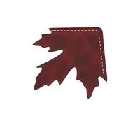 Soft Handcrafted PU Leather Bookmarks Light Weight Reading Essential for Book Lovers Maple Leaves Inspired Page Holder Leather Maple Bookmarks