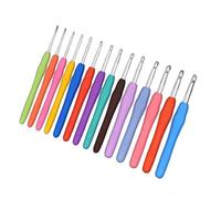 Soft Handle Crochet Hook Set - 9-Piece Aluminum Hooks with Ergonomic Grip, Perfect for DIY Knitting Projects