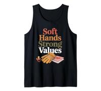 Soft Hands Strong Values Funny Modern Feminist Dad Tank Top