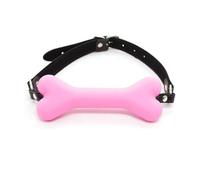 Soft Harness Mouth Silicone Dog Bone Ball Gag Open Mouth Gag BDSM Bondage Slave Gag Sex Products Sm Sex Toys for Women Pink One