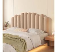 Soft Headboard Back Rest Cushion Support Pillow, 10cm Thick Flannel Reading Padded & Bed Rest Pillows, 3d Anti-collision Upholstered Peel and Stick Headboard Panels for Wall / Bed ( Color : Brown , S