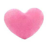 Soft Heart Shape Fluffy Filled Cushion - Cute Valentine's Day Pillow, Stuffed Decorative Flower Cushion, 20x30cm Pink