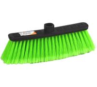 Soft Heavy Duty Long Handle Broom PVC Strong Bristles Brush Garden Broom Indoor Excellent at Cleaning Various Surfaces Floor (GREEN)