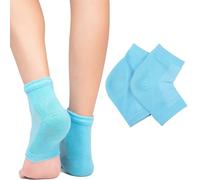 Soft Heel Socks,Ventilate Foot Spa Moisturizing Gel Beauty Socks Moisturising Socks for Dry Hard Cracked Skin(Blue)