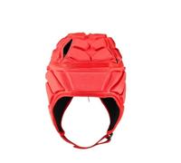 Soft Helmet Prefessional Football Soccer Helmet Rugby Scrum Cap Headguard Goalie Hat Head Protector Shockproof Headgear Soccer Goalkeeper For Youth Adult(Red,XL)