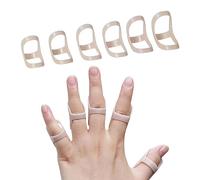 SOFT HOME 6 pcs Oval Finger Splints Waterproof Finger Splint for Broken Finger, Trigger Finger,Mallet Fingers - Trigger Finger splints For Thumb, Index, Middle, Pinky or Ring Finger(5.6.7.8.9.10)
