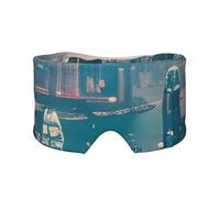 Soft Hong Kong Print Eyes Cover with Adjustable Strap for Sleeper Night Sleeping Work Nap and Yoga