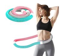 Soft Hula Hoop Weighted for Adults, Foldable Fitness Hula Hoop for Weight Loss, Soft Spring Hula Hoop, Spring Hoops, Waist Fitness Compass for Home, Gym, School, 1.4 kg