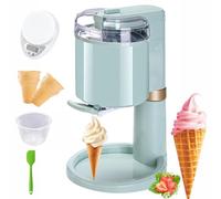 Soft Ice Cream Machine - 1L Fully Automatic Mini DIY Fruit Soft Serve Maker for Home and Café, Compact Household Ice Cream Maker