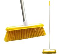 Soft Indoor Broom Long Handle Sweeping Brush Cleaning Floor Yellow