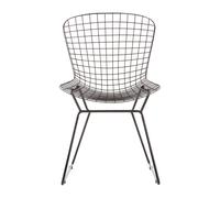 Soft Industrial Collection Distance Metal Wire Chair - Black