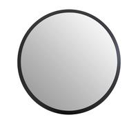 Soft Industrial Collection Large Round Wall Mirror - Black