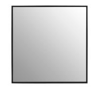 Soft Industrial Collection Large Square Wall Mirror - Black