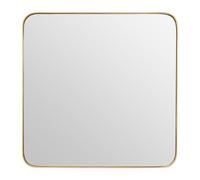 Soft Industrial Collection Large Square Wall Mirror - Gold