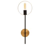 Soft Industrial Collection Tiesto One Bulb Ring Wall Light