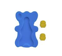 Soft Infant Bath Sponge Anti Bacterial and Skid Proof Baby Bath Mat Newborn Odor Free(Pack of 1 Set) (Blue)