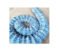 Soft Infiltration Drain Pipe, 6in Perforated Drain Pipe Non-Woven Polyester with Steel Wire Blue Multiple Sizes 1pc(30m/98.4ft)