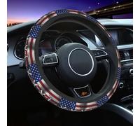 Soft Inner Ring Wheels Cover America And Britain British Flag Wavy Combine Cars Accessory Durable Car Steering Wheel Protector For Suv, Cars, Auto