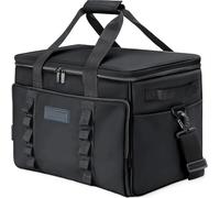 Soft Insulated Cooler Bag Collapsible Large Travel Coolers Soft Sided Coolers Ice Chest, Leakproof, Waterproof, 48-Can(Black)