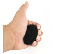 Soft Jelly-Feel Grip Ball - Egg-Shaped Hand Strengthener, Rebound Training Device for Fitness & Exercise - BLACK