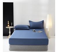 Soft Jersey Fitted Sheet 90x200cm +25cm Combed Cotton Stretch Bedding for Deep Corners Luxurious Soft Feel Perfect for Comfortable Sleep