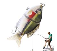 Soft Joint Lure | Realistic Crank Lures with Hooks | Segmented Baits for Outdoor Fishing in Reservoir River Pond on the Bank in Freshwater and Saltwater Night and Morning