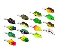 Soft Jumping Frog Fishing Lure 3cm 4 3g with Dual Hooks, Metal and Plastic Material, Designed for Snakehead Angling with Realistic Movement and Visual Appeal (3#)