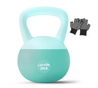 Soft Kettlebell -Cushioned Impact-Resistant Base and Anti-Slip, Kettle bell Anti-Slip Grip Weight for Home Workouts, Safe Strength Training Kettlebells Sets for Women & Men (Green, 20 LB)