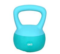 Soft Kettlebell, PVC Home Fitness Weight with Non-Slip Grip, Multiple Weights for Strength Training, Quiet Exercise Equipment for Men & Women(Green,2.5kg)