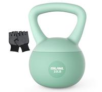 Soft Kettlebell, Safe Strength Training Kettle bell, Cushioned Impact-Resistant Base and Anti-Slip Grip Weight, Kettlebells Set for Home Workouts and Men/Women/ Beginners,With Non-slip Gloves (Green