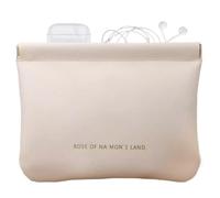 Soft Key Bag - Lightweight PU Leather Headphone Storage Bag | Waterproof Headphone Storage Holder | Compact Storage with Snap Spring Closure for Coin Base Bag Travel Home Friends