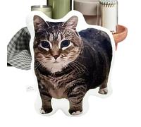 Soft Kitty Cushion, Cat Plush Pillow, Sleep System with Ultra Soft Texture Design, Lightweight Stuffed Toy Build, Adorable Aesthetic Style, Room Decor for Bed, Car and Living Use