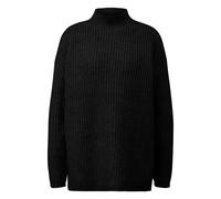 Soft Knit Jumper with Ribbed Texture Women's QS Noir XL