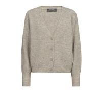 Soft Knit V-Neck Cardigan Gray - female - MOS MOSH - Cardigans - Gray - M - Knitwear M