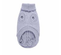 Soft Knitted Pet Winter Sweater, Warm Comfortable Pullover Apparel, Cozy Thermal Wear for Cold Weather Daily Use(Grey,X-Small)