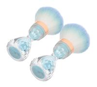 Soft Large Nail Dust Brush for Dust Removal Portable | Plastic, Sand and Fibre Build, Versatile for Nails Art, Makeup or Blush, Lightweight Sky Blue Finish