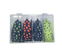 Soft Latex Frog Skin Lure with Floating Stability and 45 Degree Submersion Angle to Trigger Aggressive Feeding from Black Bass (Frog 5 Color)