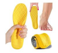 Soft Latex Memory Foam Insoles Women Men Sport Running Foot Shoe Pad Breathable Orthopedic Feet Care Insert Cushion(4pcs,EU 37-38)