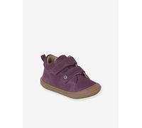 Soft Leather Ankle Boots for Babies, Designed for First Steps mauve