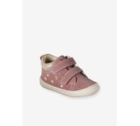 Soft Leather Ankle Boots for Babies, Designed for First Steps printed pink
